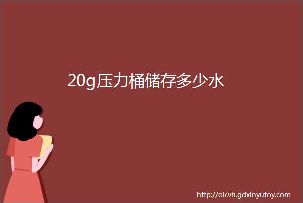 20g压力桶储存多少水